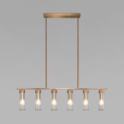 Умный потолочный светильник со стеклянными плафонами 60166 латунь