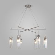 Умная подвесная люстра с хрусталем 60163/6 никель