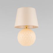 Настольный светильник с тканевым абажуром 5591 Santana Ecru