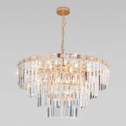 Умная подвесная хрустальная люстра 10130/10 золото