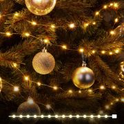 Гирлянда нить «роса» теплый белый 10М IP20 400-009