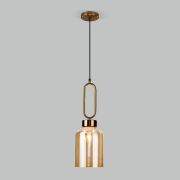 Подвесной светильник со стеклянным плафоном 50229/1 янтарный