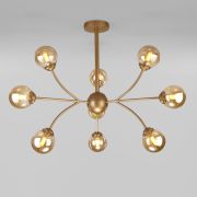 Потолочный светильник с плафонами 30179 матовое золото