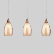 Подвесной светильник со стеклянными плафонами 50285/3 золото