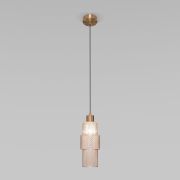 Подвесной светильник со стеклянным плафоном 50209/1 бронза
