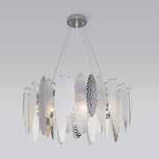 Умная подвесная люстра с фактурным стеклом 324/8