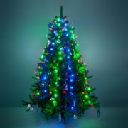 Гирлянда занавес на ель мульти 0,45*1,5м IP20 200-003 мульти