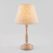 Классическая настольная лампа 01060/1 белый с золотом