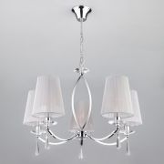 Подвесная люстра с хрусталем 60079/5 хром