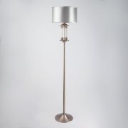 Классический торшер с абажуром 01046/1 сатин-никель