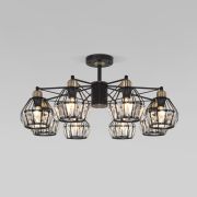 Люстра потолочная лофт 70075/8 черный