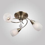 Люстра с хрусталем 30100/3 античная бронза