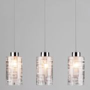 Светильник с тремя плафонами 50002/3 хром