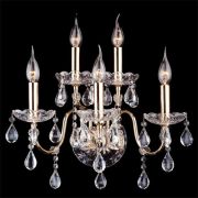 Бра с хрусталем 3600/5 золото / прозрачный хрусталь