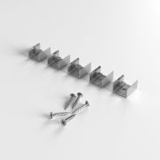 Клипса монтажная для силиконового профиля для светодиодной ленты (5 шт.) Clip LL-2-ALP027