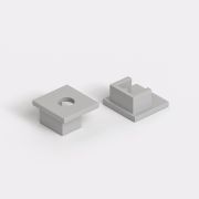 Заглушки для встраиваемого гибкого алюминиевого профиля под ГКЛ 9,5мм (комп. 2шт) ZLL-2-ALP024