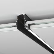 Slim Magnetic Шинопровод встраиваемый с местом под светодиодную ленту чёрный (2м) 85132/00 85132/00