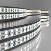 Светодиодная лента 240 LED 18 Вт IP20 двухрядная 6500К холодный белый 2835 24V 240Led 18W IP20