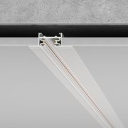 Встраиваемый однофазный шинопровод 1 метр белый (с вводом питания и заглушкой) 85082/00