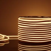 Светодиодный гибкий неон 220 В 9.6 Вт/м 120 Led/м 2835 IP67, односторонний теплый белый 3300 K, 50 м Гибкий неон 220V 9,6W 120Led 2835 IP67 односторонний теплый белый, 50 м