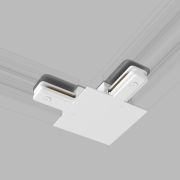 Коннектор угловой для однофазного встраиваемого шинопровода белый TRCM-1-1-L-WH