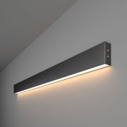 Линейный светодиодный накладной односторонний светильник 103см 20Вт 3000К черный LSG-02-1-8*103-16-3000-MSh