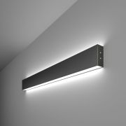 Линейный светодиодный накладной двусторонний светильник 78см 30Вт 6500К черный LSG-02-2-8*78-24-6500-MSh