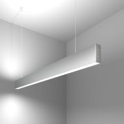 Линейный светодиодный подвесной двусторонний светильник 103см 40Вт 6500К серебряный LSG-01-2-8*103-32-6500-MS