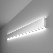 Линейный светодиодный накладной двусторонний светильник 103см 40Вт 6500K серебряный 101-100-40-103