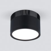 Накладной потолочный светодиодный светильник DLR029 10W 4200K черный матовый/черный хром