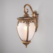 Уличный настенный светильник Andromeda D черное золото IP44 GLYF-8024D