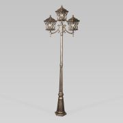 Уличный светильник на столбе Cassiopeya F/3 черное золото IP44 Cassiopeya F/3 черное золото