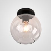 Потолочный светильник RH Utilitaire Globe  Shade Flushmount Black