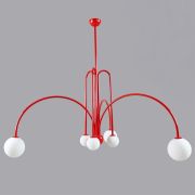 Люстра на штанге Fontana Amorosa Gran Finale Red