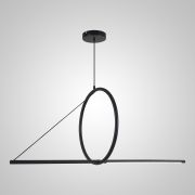 Подвесной светильник SUSPENSION CERCLE ET TRAIT – GRAPHITE SATINE L120