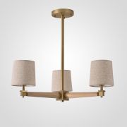 Люстра на штанге Jorgenson D70 Beige/Light wood