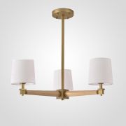 Люстра на штанге Jorgenson D70 White/Light wood