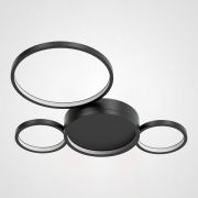 Потолочный светильник TWINE 4 rings Black