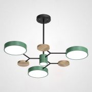 Люстра на штанге MEADE 4 lamps Green