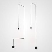 Подвесной светильник VIA Wireflow polyhedral 0347 Free-Form pendant lamp