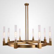 Люстра на штанге CANELLE Round Chandelier 8 Modern Brass