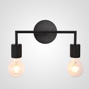 Бра RH Utilitaire Double Sconce Black