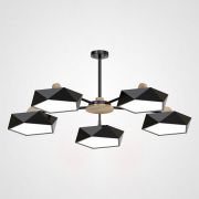 Люстра на штанге GEOMETRIC CH 5 черная