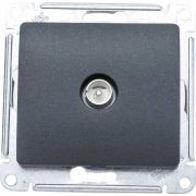 Розетка телевизионная TV Glossa коннектор механизм антрацит SE GSL000793