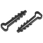 Дюбель-хомут 6-12мм для плоского кабеля NO-225-223 черн. (уп.10шт) Эра Б0066301