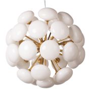 Подвесная люстра Mid-Century Sputnik Milk Glass Chandelier