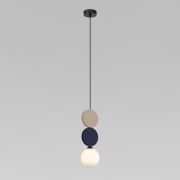 Подвесной светильник с фетровым плафоном 40074/1 синий