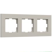 W0032917/ Рамка на 3 поста Slab (дымчатый софт) W0032917