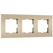 W0032911/ Рамка на 3 поста Slab (шампань софт) W0032911