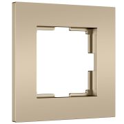 W0012911/ Рамка на 1 пост Slab (шампань софт) W0012911